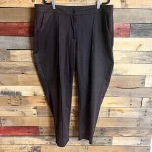 Ashley Stewart Gray Diamond‎ Print Dress Pants Size 20